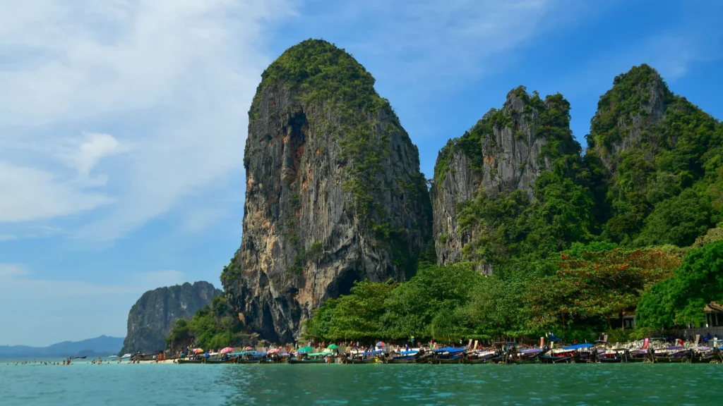 Tropical island beach reached by private charter